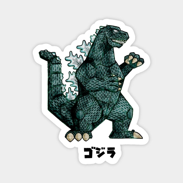 Showa Godzilla Magnet by Capt. Jack