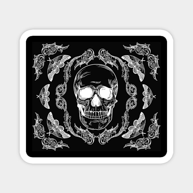 Skull face Magnet by Danii_L