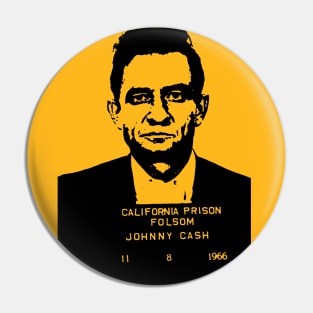 Johnny Cash Mugshot Pin