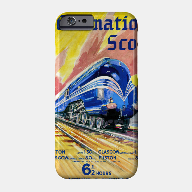 The Coronation Scot Vintage travel Poster reproduction