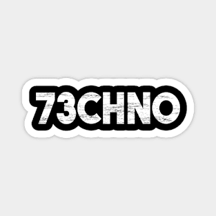 Techno Music TEXT NUMBERS Magnet