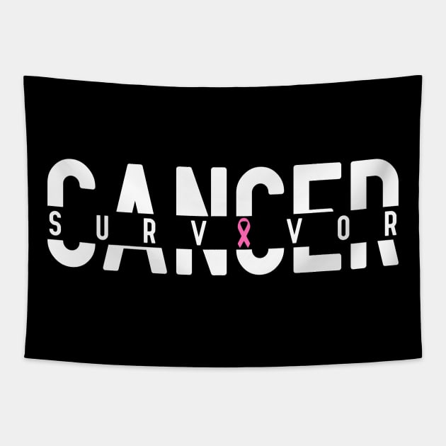Breast Cancer Survivor - Pink Ribbon Tapestry by jpmariano
