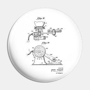 Driving Arrangements for Sewing Machine Vintage Patent Hand Drawing Pin