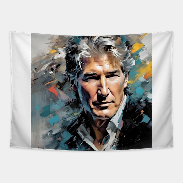 Portrait of Richard Gere Tapestry by bogfl