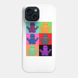 Sloth Yoga pop art, Phone Case