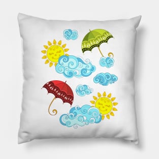 Fairytale Weather Forecast Print Pillow