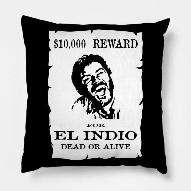 The Good The Bad The Ugly El Indio Pillow by OptimusVolts