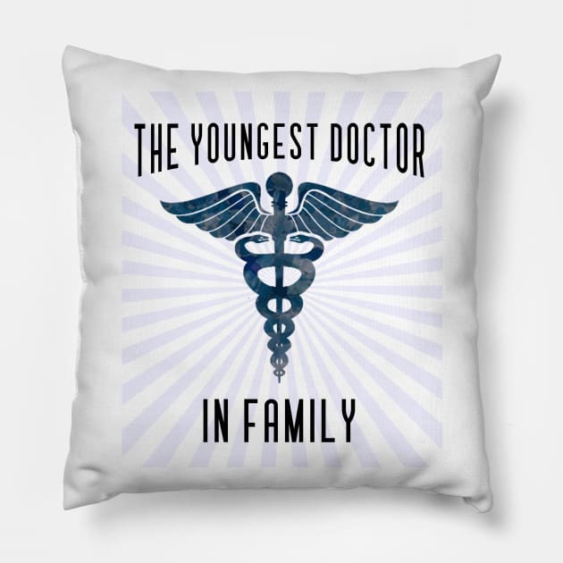 Medical Graduation gift: Youngest doctor in family! Pillow by Zodiac Mania