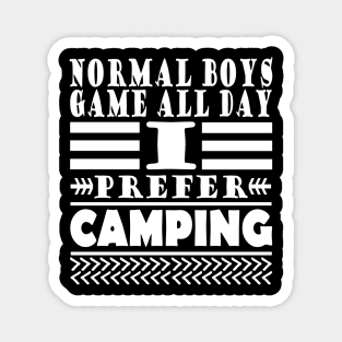 Camping boy scout caravan gift Magnet