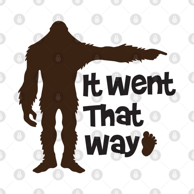 Yeti Went That Way by justSVGs