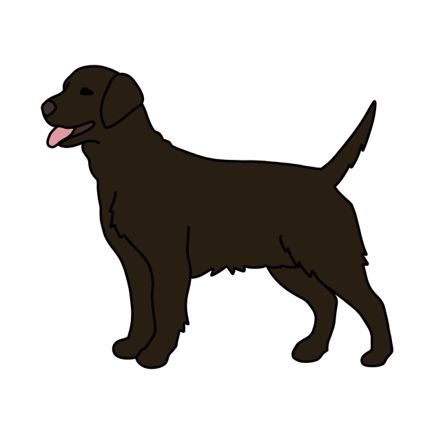 Chocolate Labrador by Kelly Louise Art