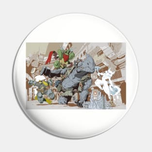 rocksteady rumble Pin