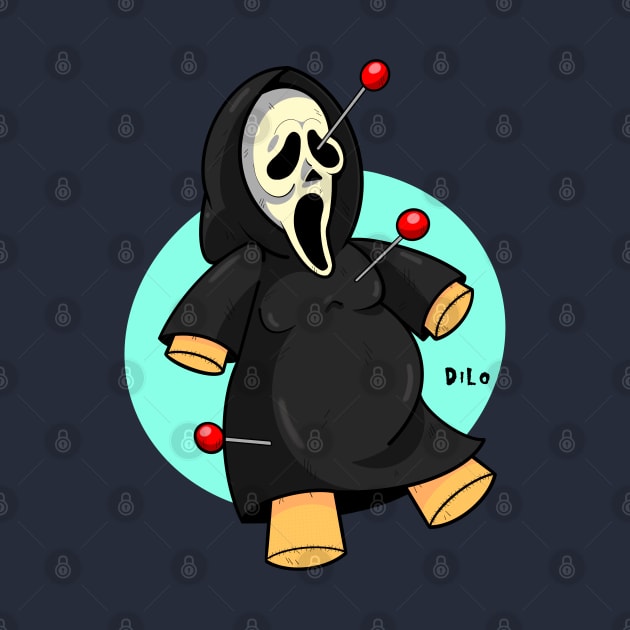 Scream Ghost Face Voodoo Doll by DiLoDraws