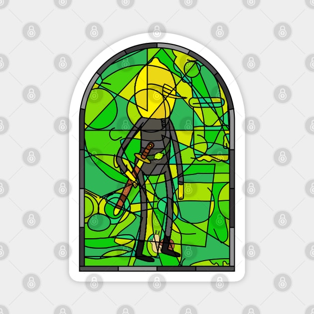 Stained Glass Lemongrab Special Tribute Magnet by gkillerb