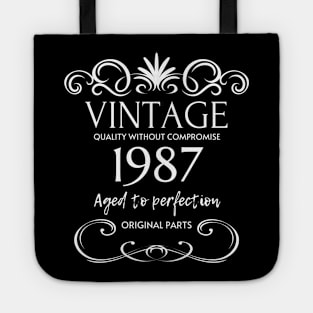 Vintage 1987 - Birthday Gift For Men Tote