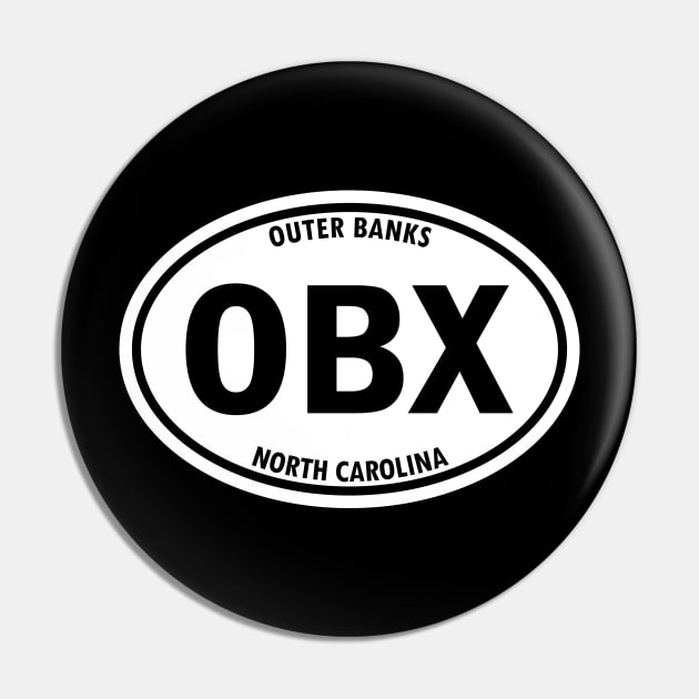 Outer Banks, North Carolina OBX Oval Travel Sticker Pin by SeaStories