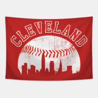Cleveland city baseball Tapestry