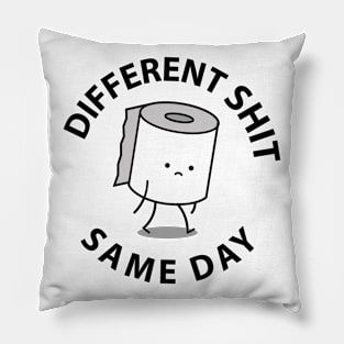 Different S**t Same Day Pillow