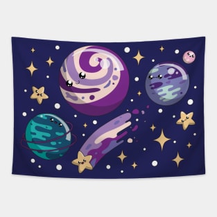 Cute Galaxy Tapestry