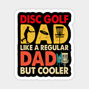 Funny Disc Golf Dad Player Vintage Retro Magnet