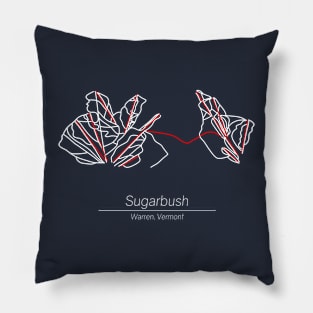 Sugarbush Trail Map Pillow