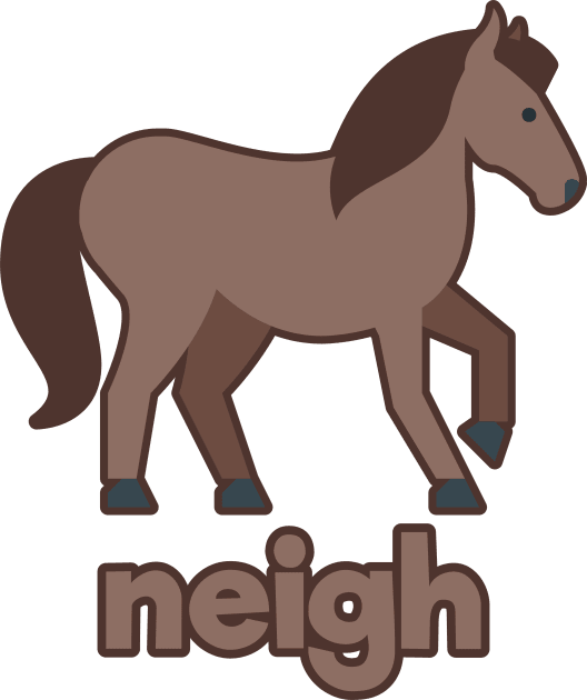 Horse neigh Kids T-Shirt by timlewis