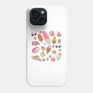 Kawaii summer design summer vacation Phone Case