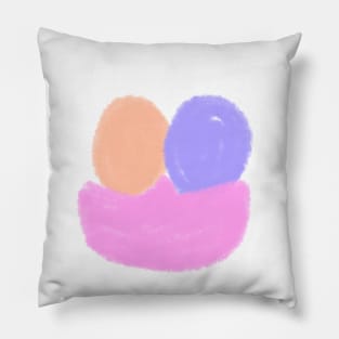 Colorful watercolor art minimal Pillow