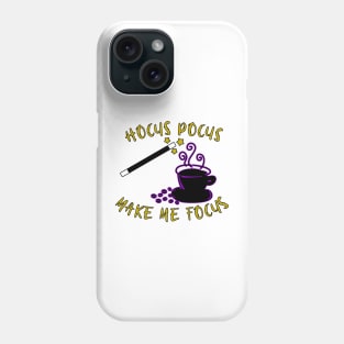 Hocus pocus make me focus magic coffee wizard Phone Case