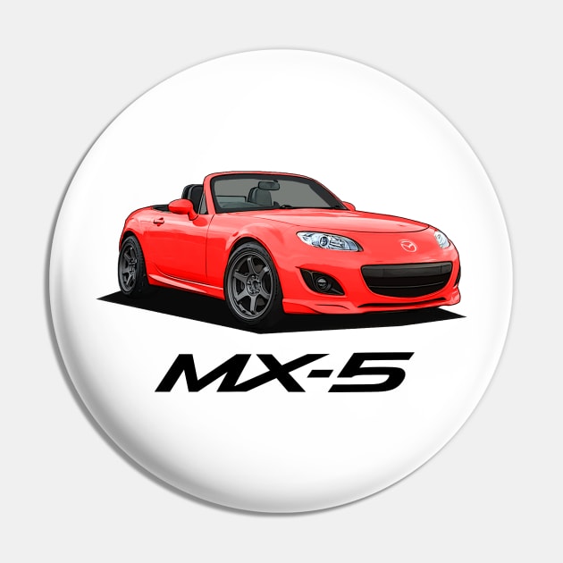 Mazda MX-5 Miata NC - NC2 Red Pin by Woreth