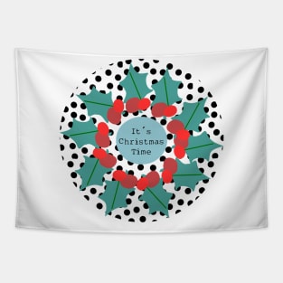 Christmas wreath Tapestry