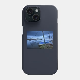 Lonely boat at the Delta of Aliakmonas river Phone Case