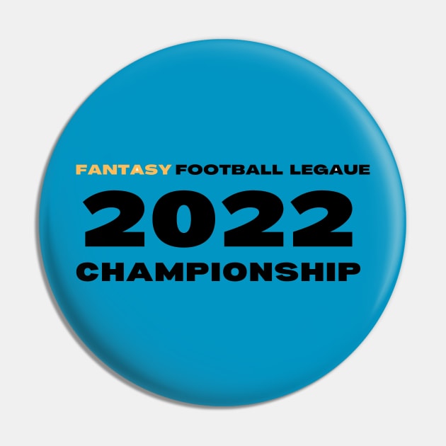 FANTASY FOOTBALL LEAGUE 2022 CHAMPIONSHIP Pin by contact@bluegoatco.com