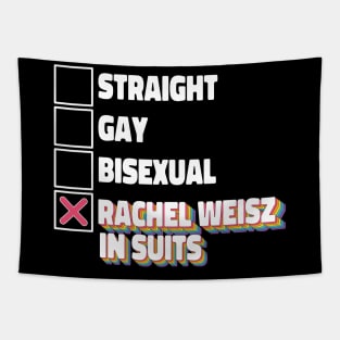 Straight Gay Bisexual Rachel Weisz In Suits Tapestry