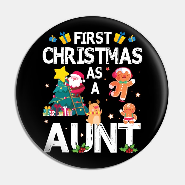 First Christmas As A Aunt Merry Xmas Noel Day Niece Nephew Pin by bakhanh123