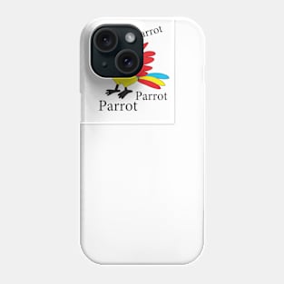 Cartoon funny parrot Phone Case