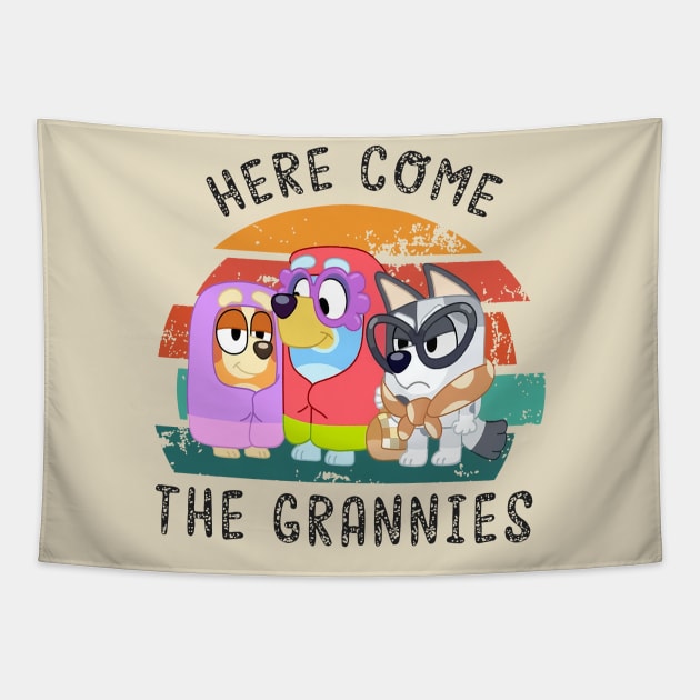 Here Come The Grannies Tapestry by Stereoferment