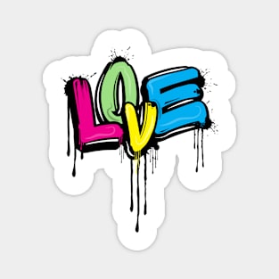Love Graffiti Design Magnet