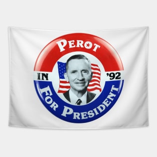 Ross Perot 1992 Presidential Campaign Button Tapestry
