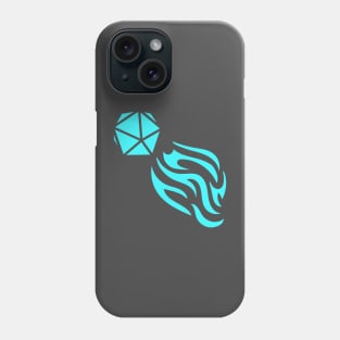 Reckless Attack Podcast Dice Logo Bright Blue Phone Case