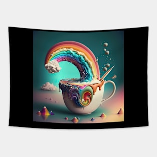 Rainbow Coffee Tapestry