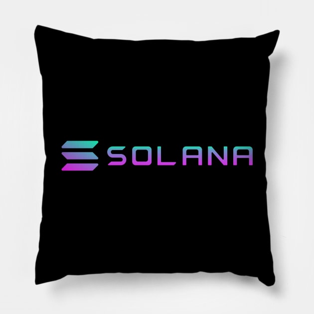 Solana crypto Coin Crypto coin Crypto coin Crytopcurrency Pillow by JayD World