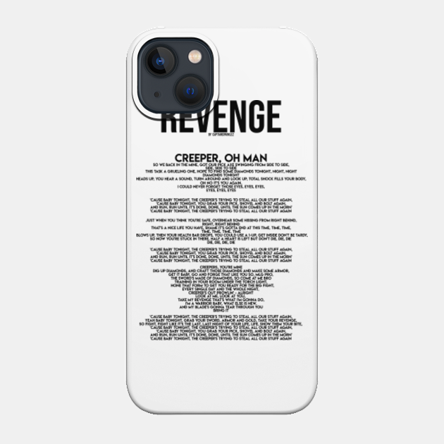 Creeper, Aw Man Lyrics - Minecraft - Phone Case