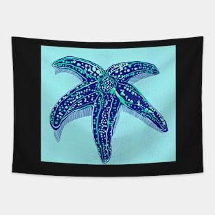 Starfish in Blue Tapestry