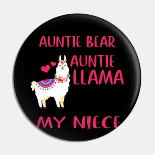 Auntie Bear My Niece Pin