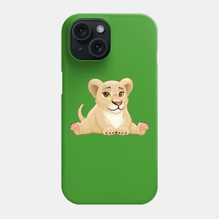 Baby lion with cute eyes Phone Case