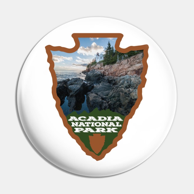 Acadia National Park photo arrowhead Pin by nylebuss