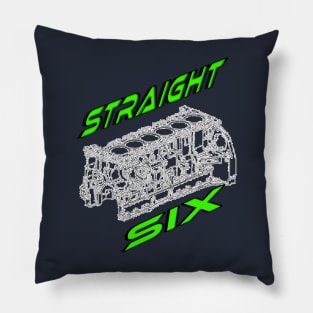 Engine Block Straight 6 (Green) Pillow