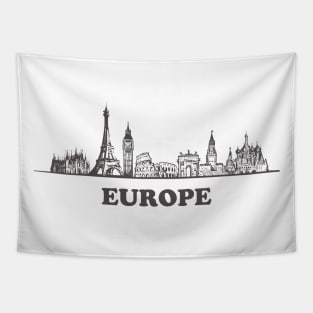 Europe sketch Tapestry