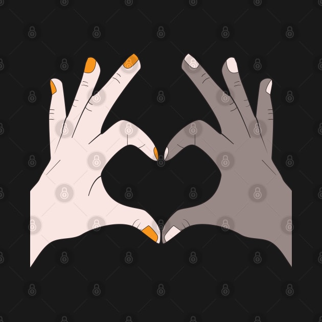 Hands Making Heart Shape Love Sign Language Valentine's Day by Okuadinya